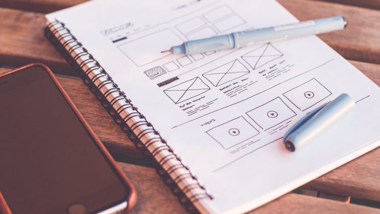 Webdesign start op papier